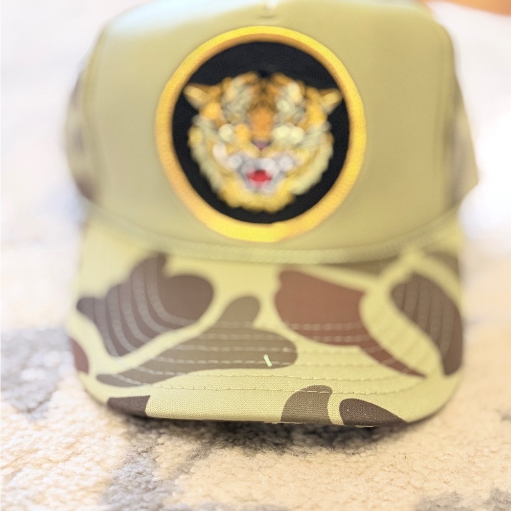 NIB Aviator Nation Camouflage Tiger Patch Hat - Picture 2 of 6
